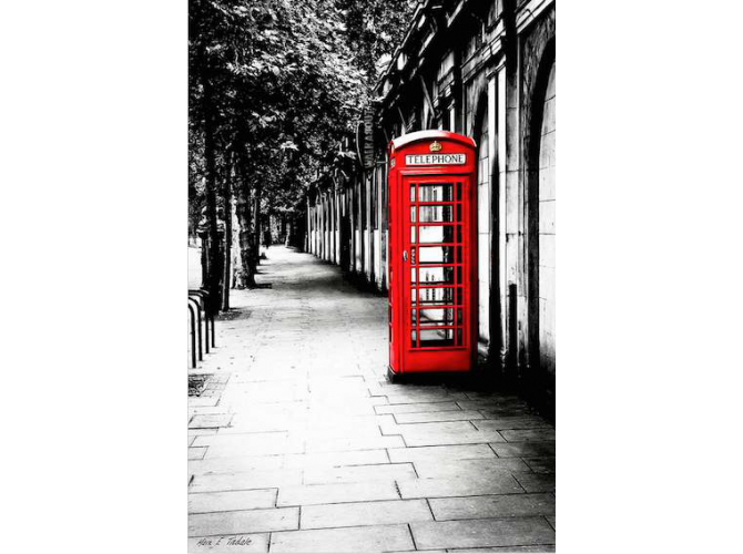 London Calling - Red Telephone Box the artwork factory
