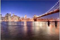 The City Lights of Manhattan - Brooklyn Bridge